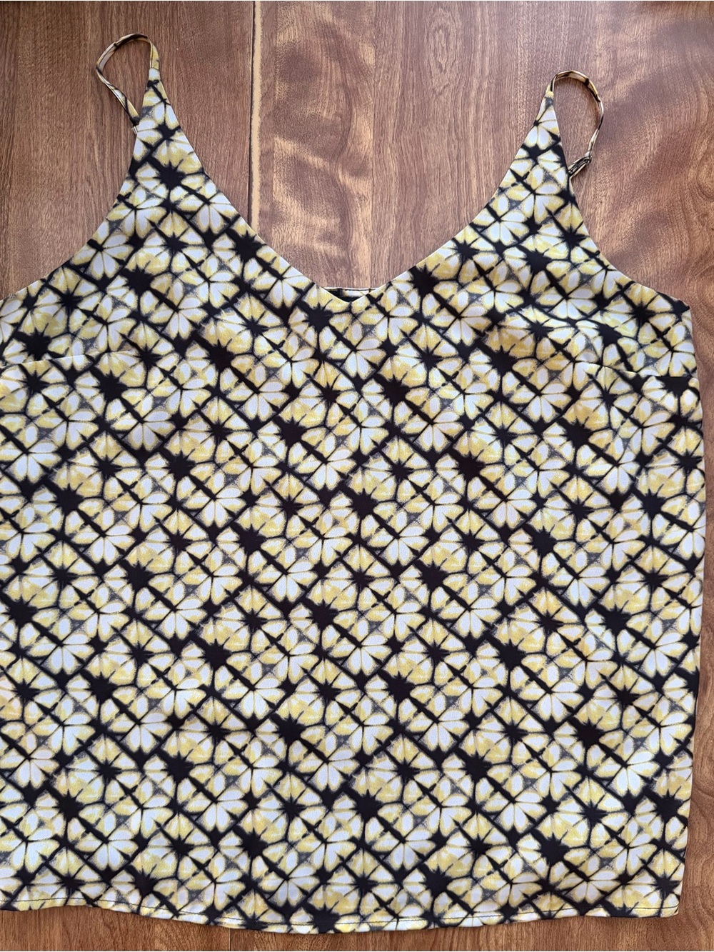 Banana Republic Factory Black, Yellow & White Floral-Print Cami
